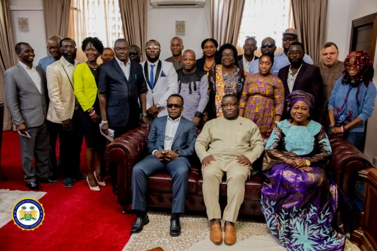 Members of the Entertainment Industry in Sierra Leone Meet President ...