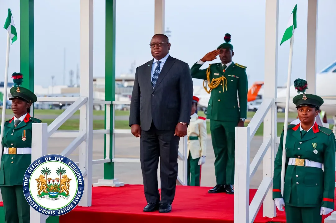 Sl President Icon Sierra Leone’s President Julius Maada Bio Arrives In Nigeria Ahead Of ...