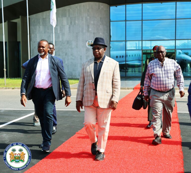 President Bio arrives in rome for Aqaba Process summit