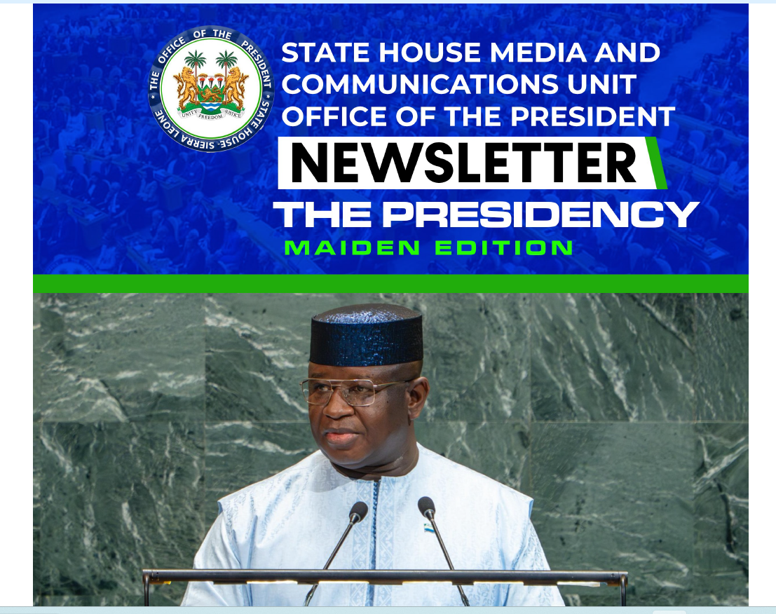 Sl President Icon Welcome To The Maiden Edition Of The Presidency Newsletter - Office of ...