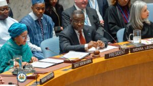 Sierra Leone’s President Julius Maada Bio Leads UN Security Council In Adopting Resolution 2803(2025), Expresses Hope For Lasting Peace