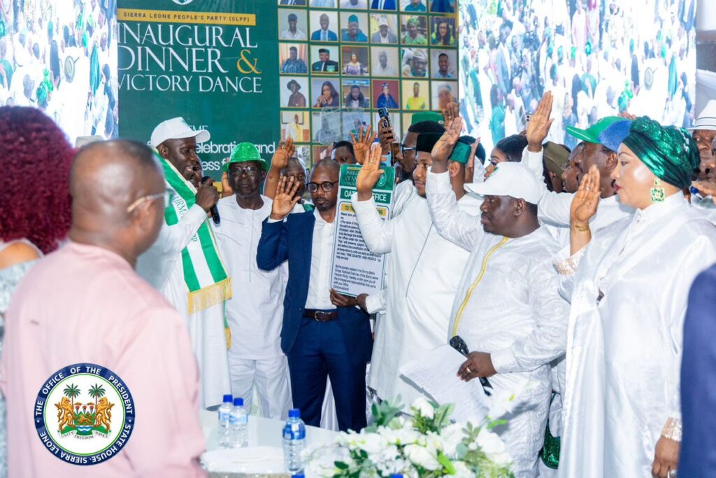 Sierra Leone’s President Julius Maada Bio Reaffirms Confidence In SLPP National Chairman Batilo Songa, Calls For Unity, Discipline And Shared Purpose
