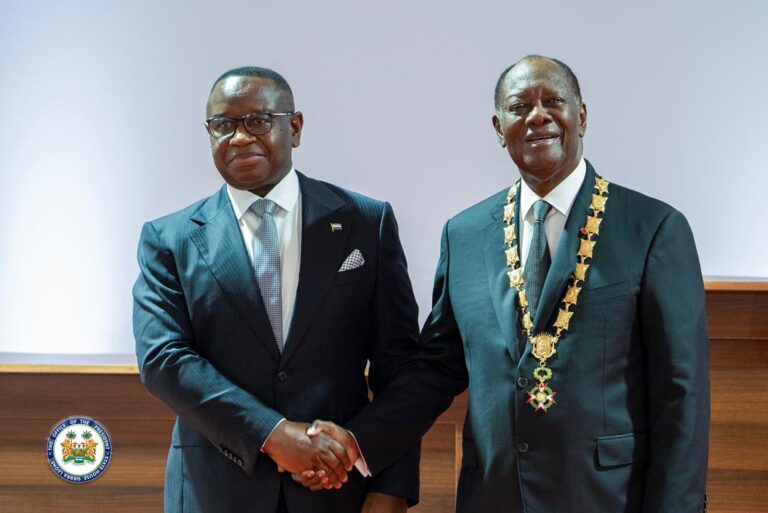 Sierra Leone’s President And ECOWAS Chairman, Dr. Julius Maada Bio, Graces Inauguration Of Newly Elected President Of Côte d’Ivoire