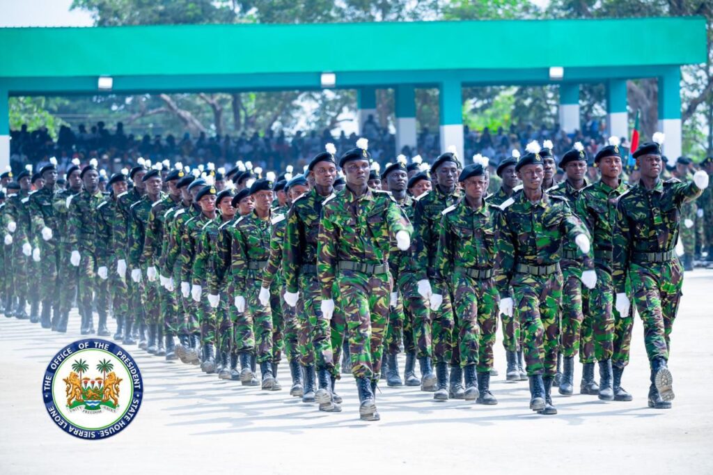 Sierra Leone’s President Julius Maada Bio Commissions 1,017 Soldiers And Officer Cadets, Declares End To Military Intervention In Politics