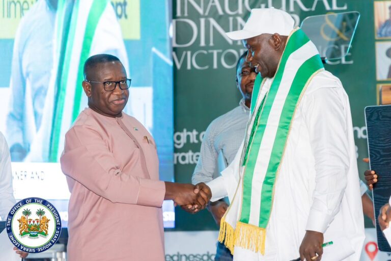 Sierra Leone’s President Julius Maada Bio Reaffirms Confidence In SLPP National Chairman Batilo Songa, Calls For Unity, Discipline And Shared Purpose