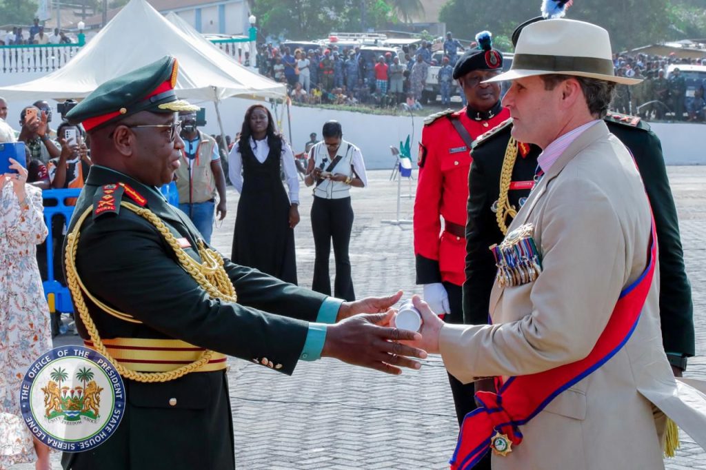 Sierra Leone’s President Julius Maada Bio Announces 25% Salary Increase For RSLAF, Launches National Defence Policy And Strategy