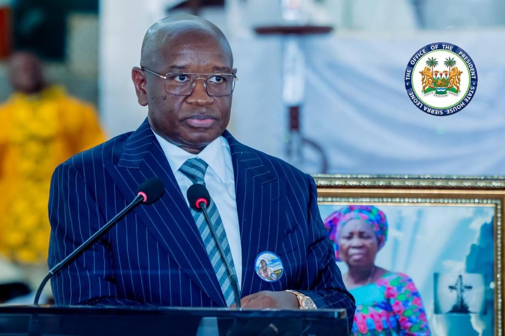 Sierra Leone’s President Julius Maada Bio And First Lady Attend Funeral Mass Of The Resurrection Of Late Mrs. Alice Josephine Tucker