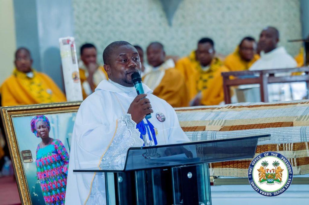 Sierra Leone’s President Julius Maada Bio And First Lady Attend Funeral Mass Of The Resurrection Of Late Mrs. Alice Josephine Tucker