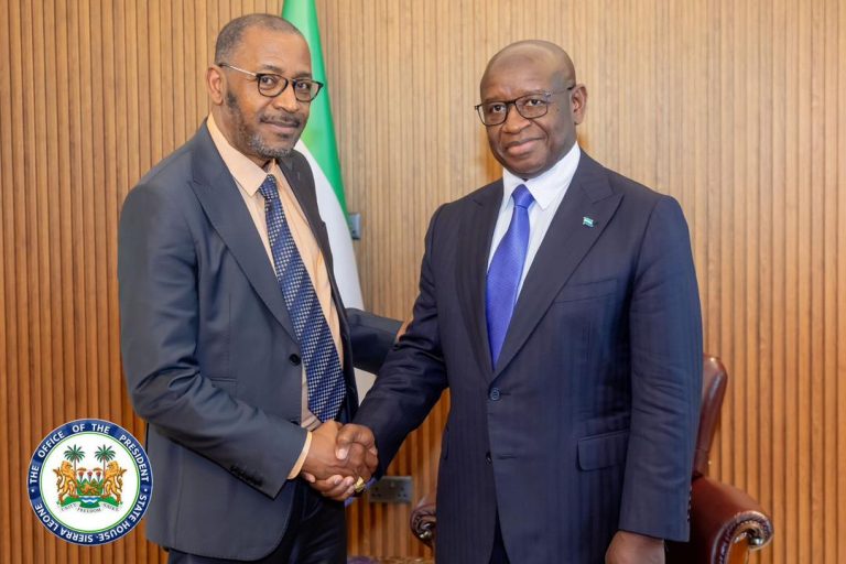 President Julius Maada Bio Receives Presiding Bishop Of Harvest Intercontinental Ministries Unlimited