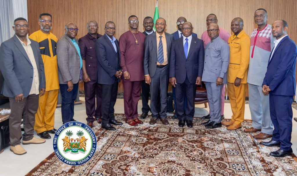 President Julius Maada Bio Receives Presiding Bishop Of Harvest Intercontinental Ministries Unlimited