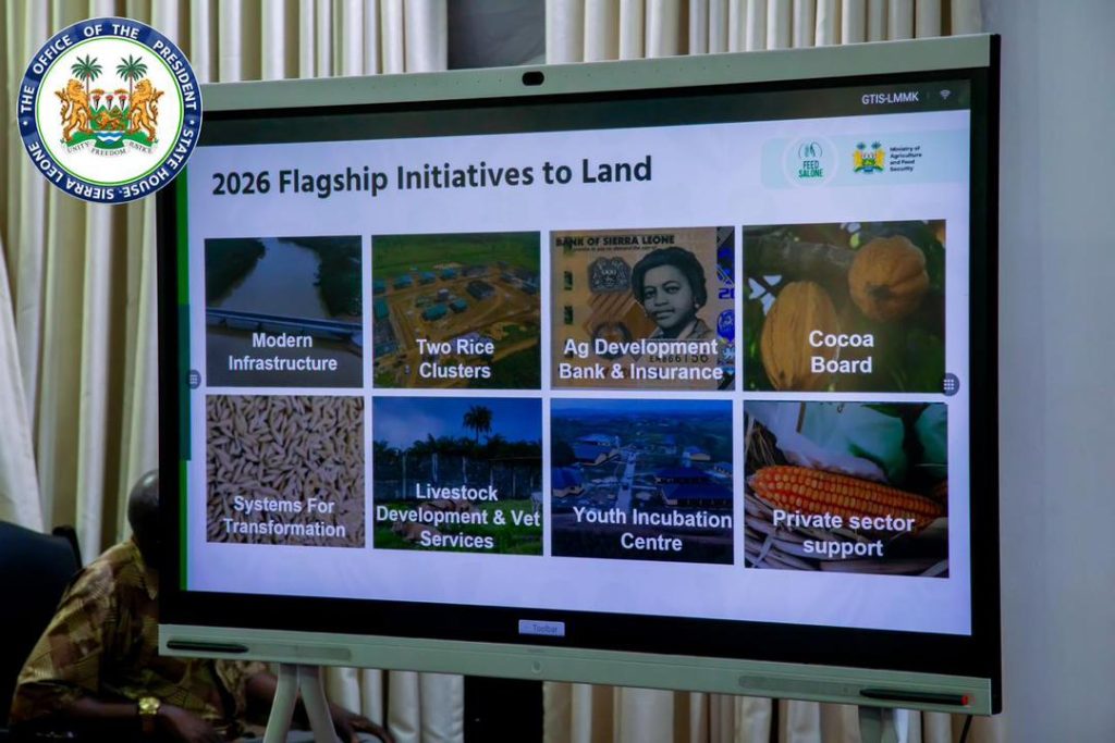 Sierra Leone’s President Julius Maada Bio Receives Progress Report On Feed Salone Initiative, Reaffirms The Initiative As A Response To Food Insecurity