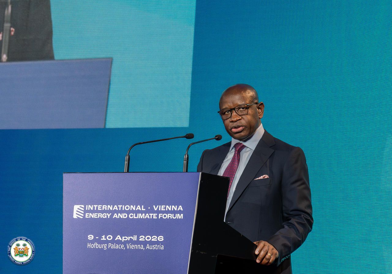 STATEMENT BY HIS EXCELLENCY DR JULIUS MAADA BIO PRESIDENT OF THE REPUBLIC OF SIERRA LEONE AND CHAIR OF THE ECOWAS AUTHORITY OF HEADS OF STATE AND GOVERNMENT ON THE OCCASION OF THE INTERNATIONAL VIENNA CLIMATE AND ENERGY CONFERENCE, THE HOFBURG PALACE VIENNA, AUSTRIA THURSDAY, APRIL 09, 2026