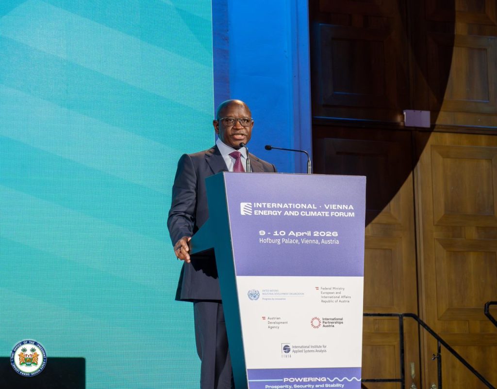 Sierra Leone’s President Julius Maada Bio Calls For  Accelerated Investment And Regional Integration At Vienna Climate And Energy Conference
