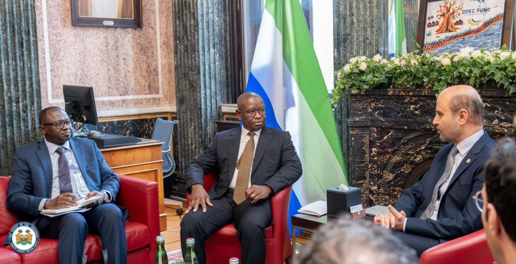 OPEC Fund President Abdulhamid Alkhalifa Pledges Support For Cancer Centre In Sierra Leone, Reaffirms Commitment To Agriculture, Energy And The Economy