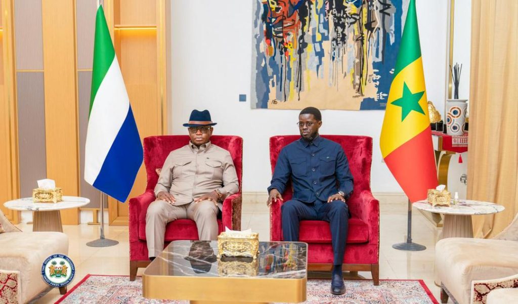 Sierra Leone’s President Julius Maada Bio Arrives In Senegal For 10th Dakar Forum On Peace And Security In Africa