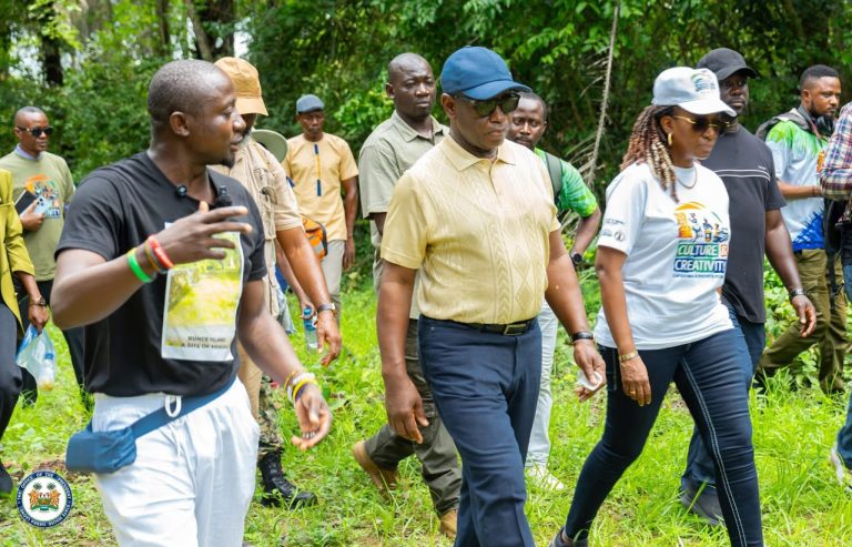 Sierra Leone’s President Bio Tours Bunce Island, Leicester Peak And Tacugama, Positioning Sierra Leone As A Premier Heritage And Eco-Tourism Destination