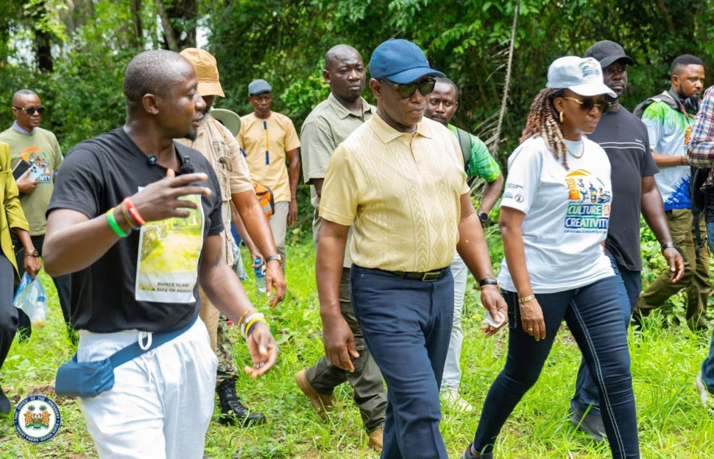Sierra Leone’s President Bio Tours Bunce Island, Leicester Peak And Tacugama, Positioning Sierra Leone As A Premier Heritage And Eco-Tourism Destination