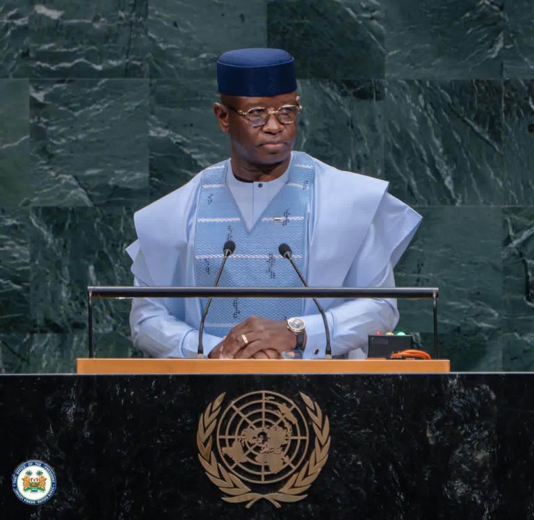 REPUBLIC OF SIERRA LEONE NATIONAL STATEMENT BY HIS EXCELLENCY JULIUS MAADA BIO PRESIDENT OF THE REPUBLIC OF SIERRA LEONE AT THE GENERAL DEBATE OF THE EIGHTY-FIRST SESSION OF THE UNITED NATIONS GENERAL ASSEMBLY UNDER THE THEME: “RESTORING TRUST, MANAGING TRANSFORMATION: A UNITED NATIONS THAT DELIVERS FOR ALL” UNGA HALL, UNITED NATIONS HEADQUARTERS TUESDAY, 22ND SEPTEMBER 2026