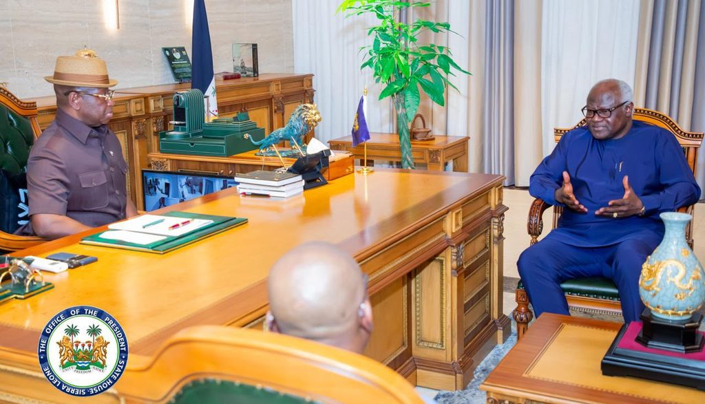 Former President Koroma Expresses Appreciation To Sierra Leone’s President Julius Maada Bio On His Return, Commits To National Cohesion And Peace