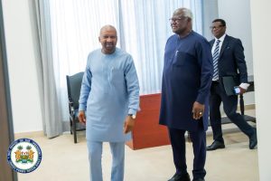 Former President Koroma Expresses Appreciation To Sierra Leone’s President Julius Maada Bio On His Return, Commits To National Cohesion And Peace